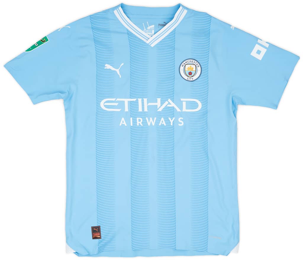 2023-24 Manchester City Match Issue Carabao Cup Home Shirt Phillips #4
