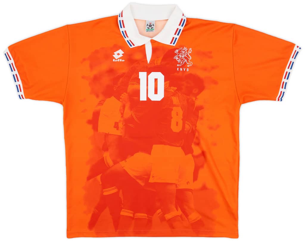 1996 Netherlands Home Shirt Bergkamp #10 - 8/10 - (XXL)