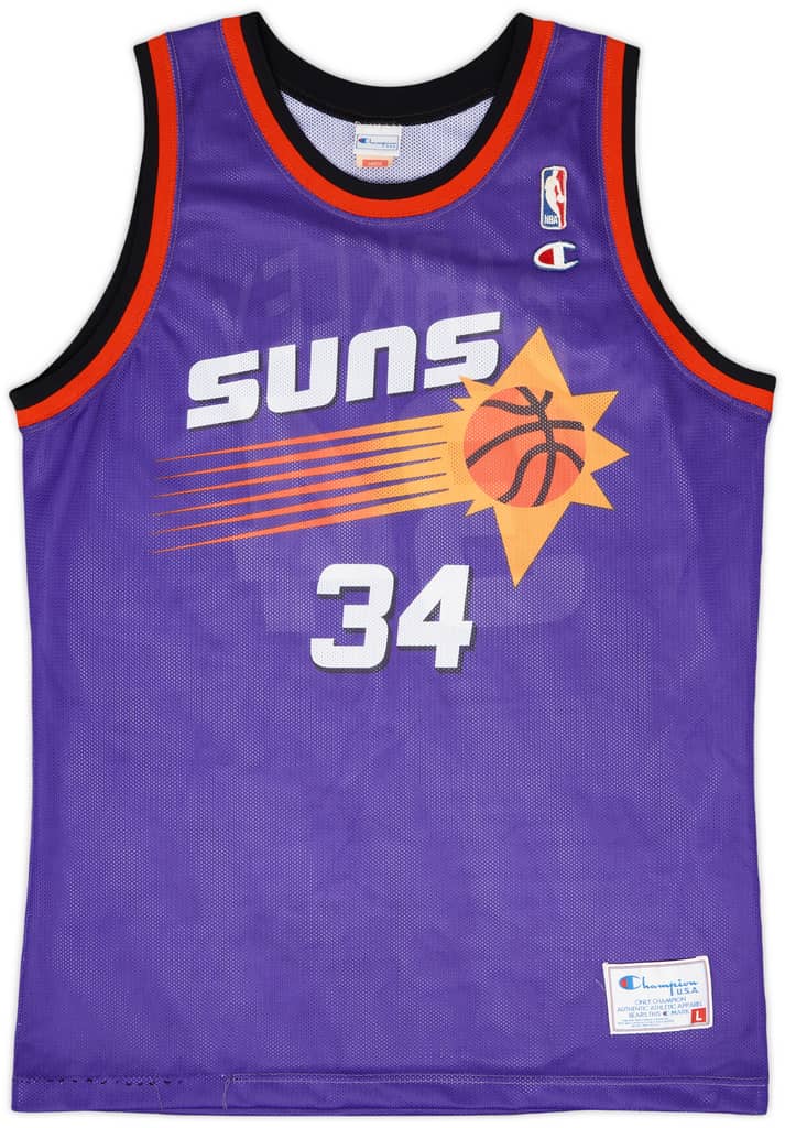 1992-96 Phoenix Suns Barkley #34 Champion Away Jersey - 8/10 - (L)