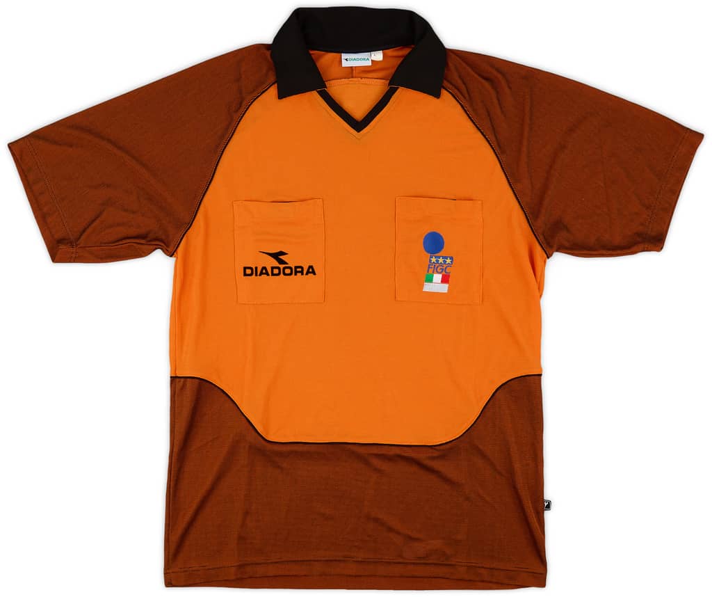 1990s Italy FIGC Diadora Referee Shirt - 8/10 - (L)