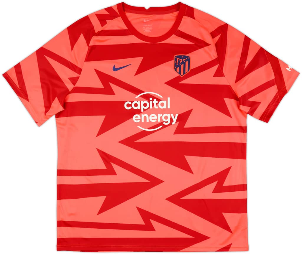 2021-22 Atletico Madrid Player Issue Pre-Match Shirt - 7/10 - (XXL)