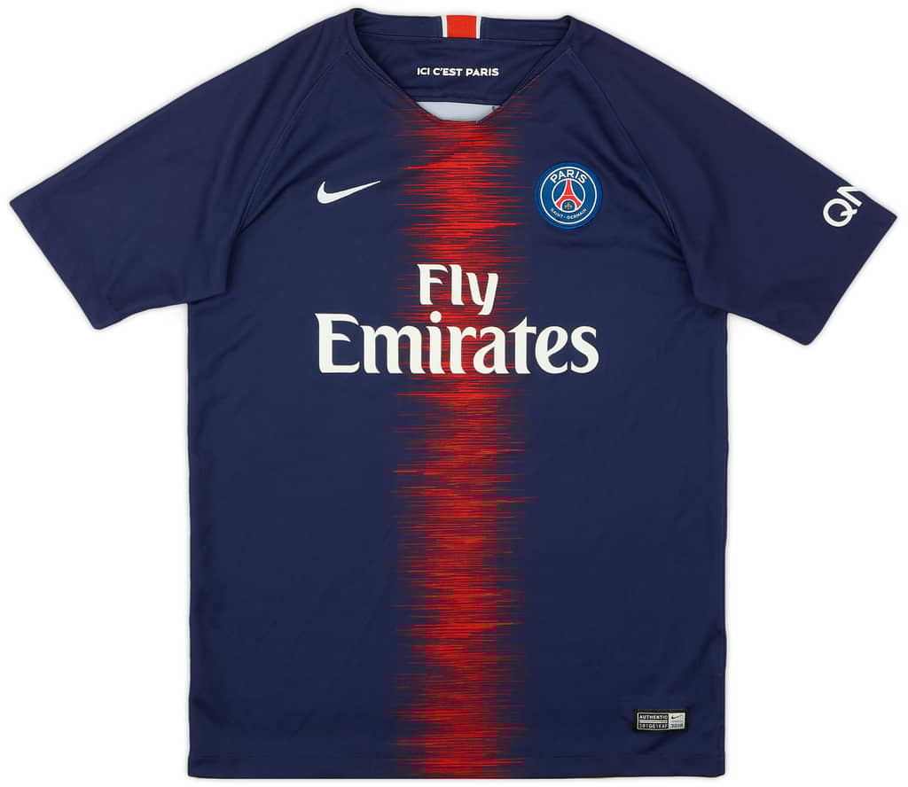 2018-19 Paris Saint-Germain Home Shirt - 9/10 - (XL.Boys)
