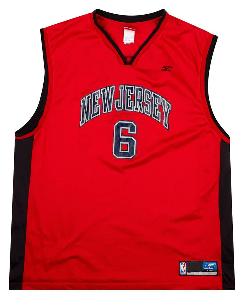2002-04 New Jersey Nets Martin #6 Reebok Jersey (Alternate) XXL