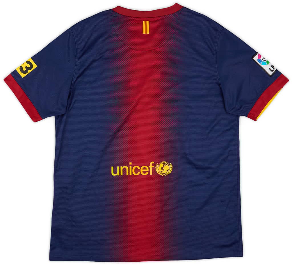 2012-13 Barcelona Home Shirt - 8/10 - (XL.Boys)