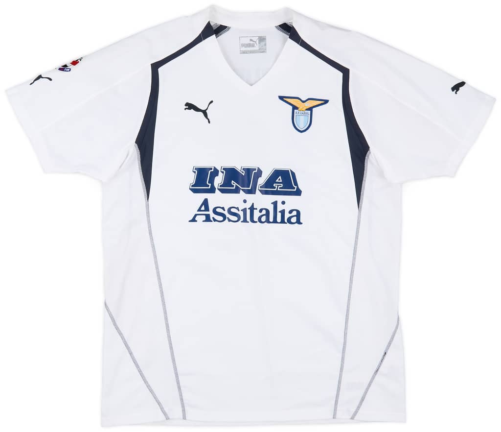 2005-06 Lazio Match Issue Away Shirt Giallombardo #16