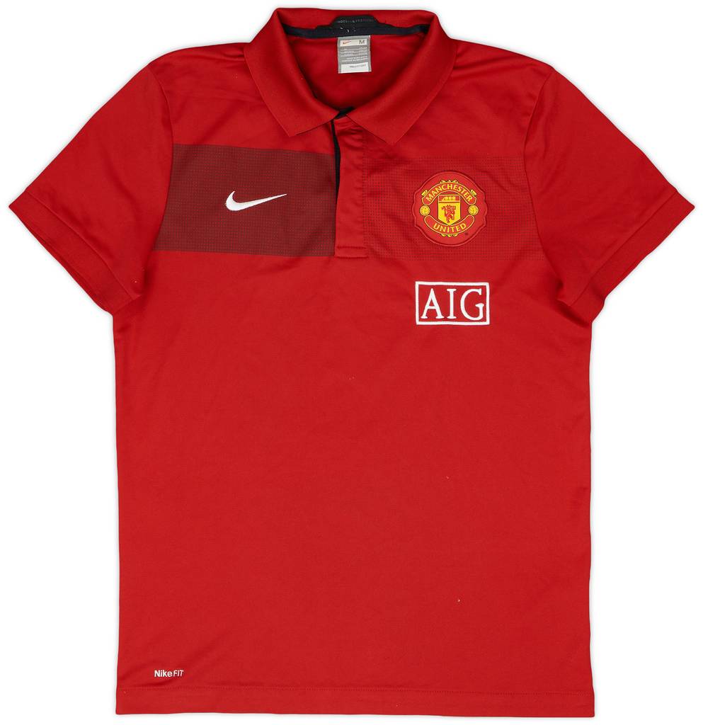 2009-10 Manchester United Nike Polo Shirt - 8/10 - (M)