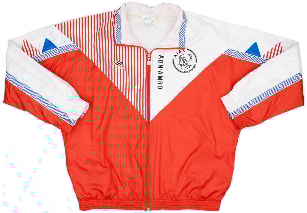 1989-91 Ajax Player Issue Umbro Track Jacket - 8/10 - (XL)