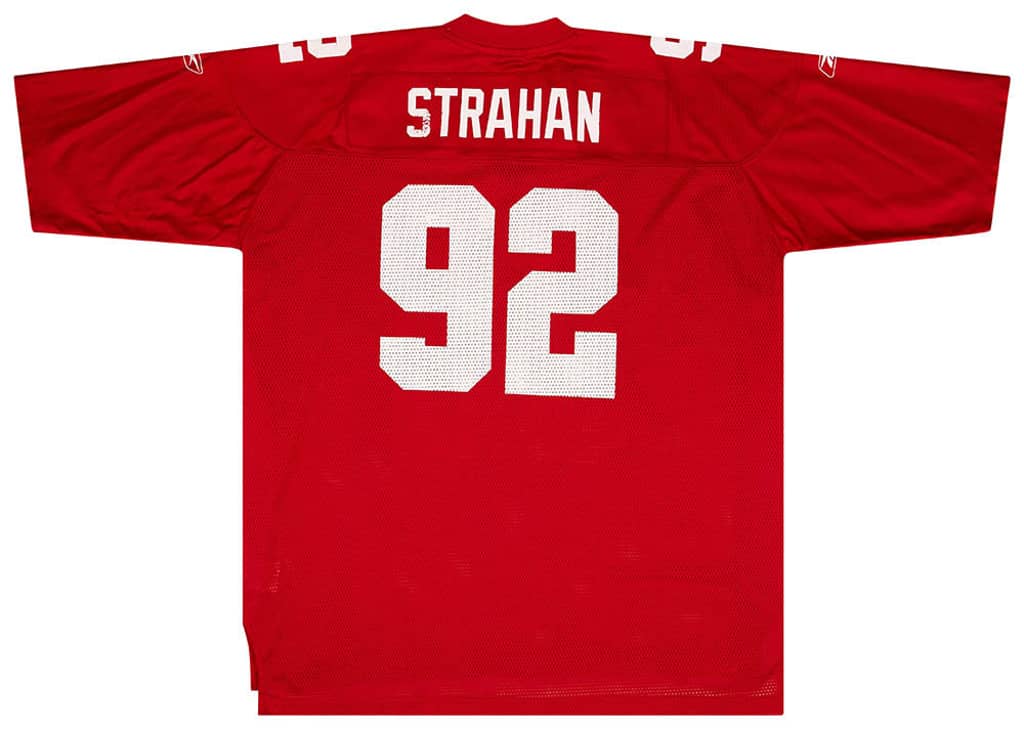 2004 New York Giants Strahan #92 Reebok On Field Jersey (Alternate) XXL