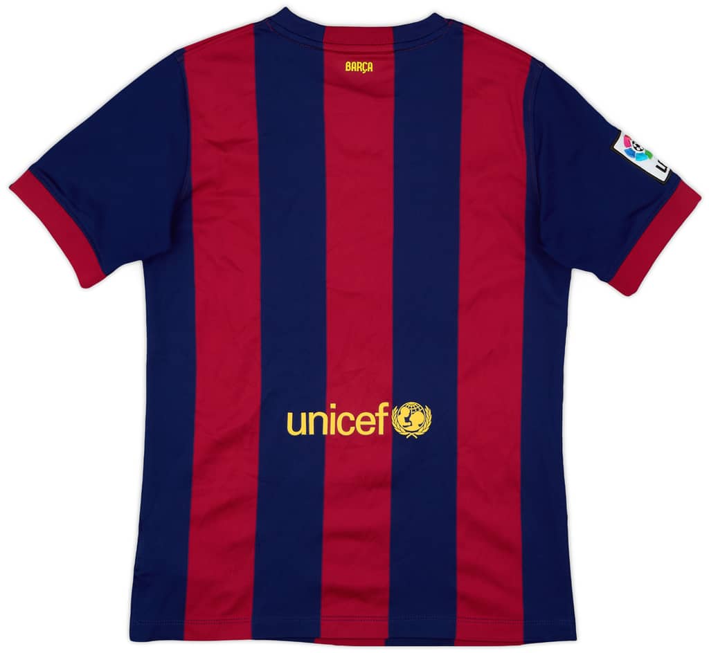 2014-15 Barcelona Home Shirt - 9/10 - (XL.Boys)