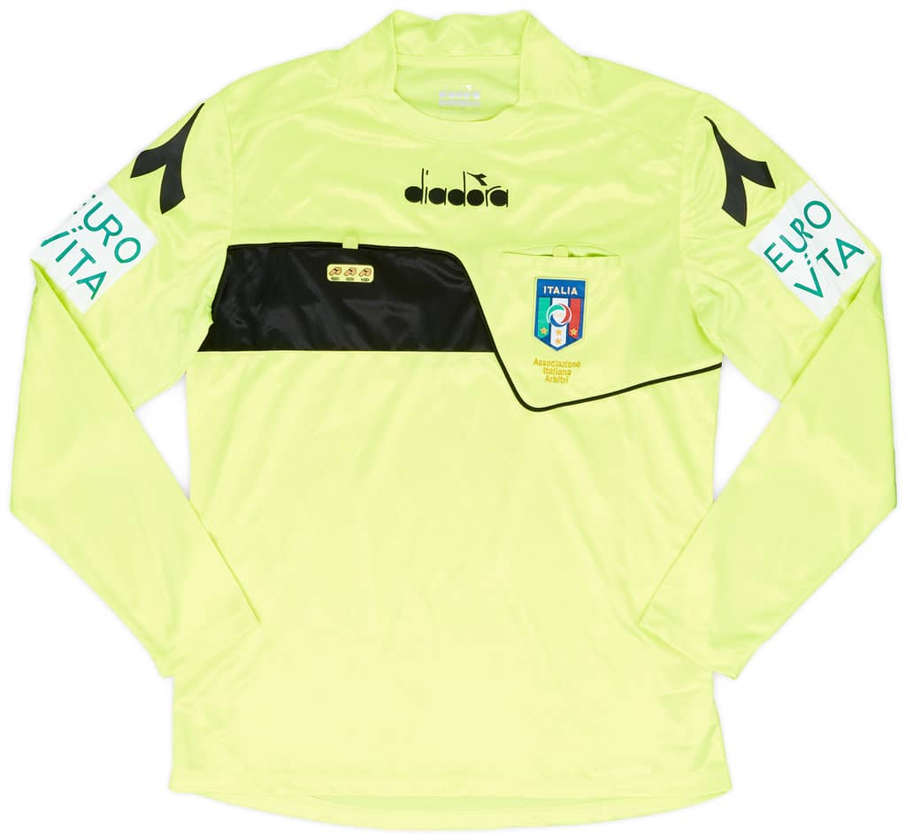 2017-18 Italy Diadora Referee L/S Shirt - 8/10 - (M)