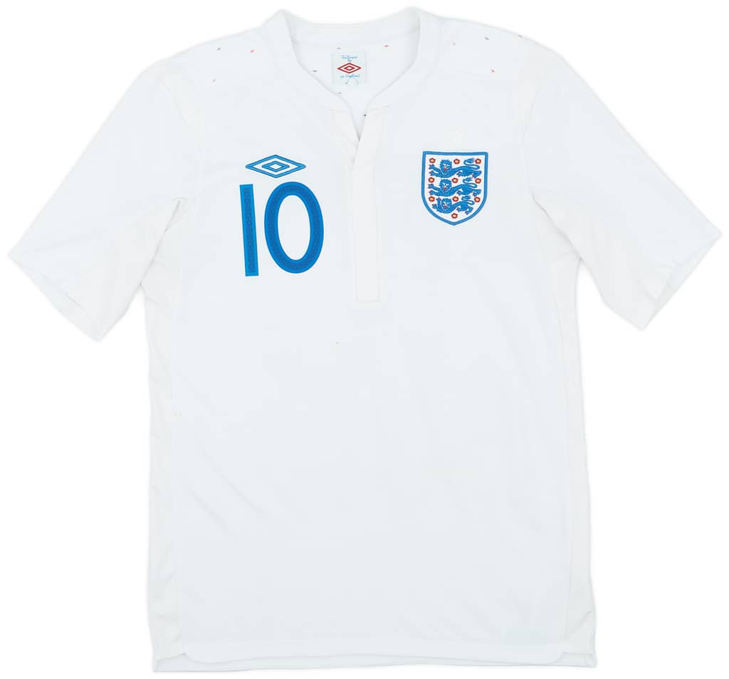 2010-11 England Home Shirt Rooney #10 - 7/10 - (M)