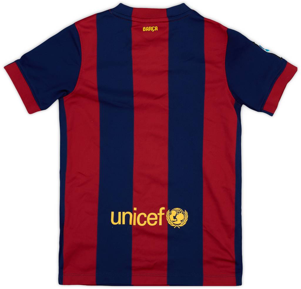 2014-15 Barcelona Home Shirt - 7/10 - (S.Boys)