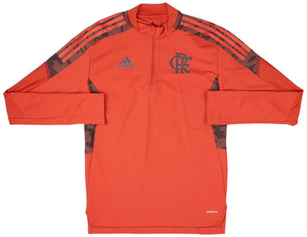 2020-21 Flamengo adidas 1/4 Zip Drill Top - 9/10 - (S)