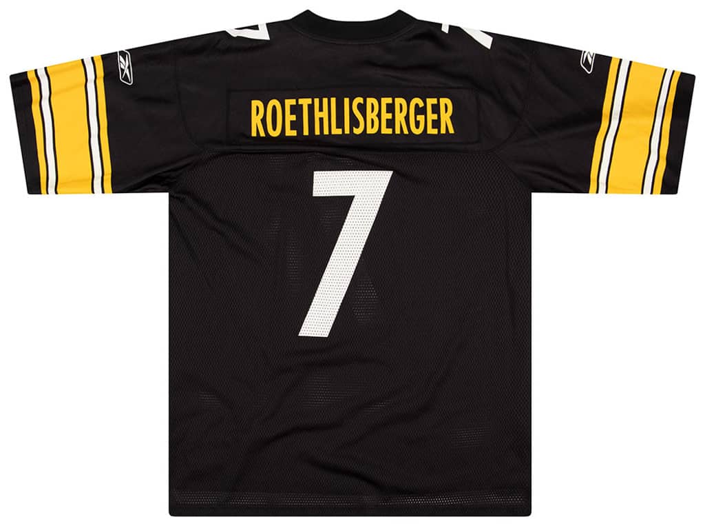 2005-06 Pittsburgh Steelers Roethlisberger #7 Reebok On Field Jersey (Home) Y