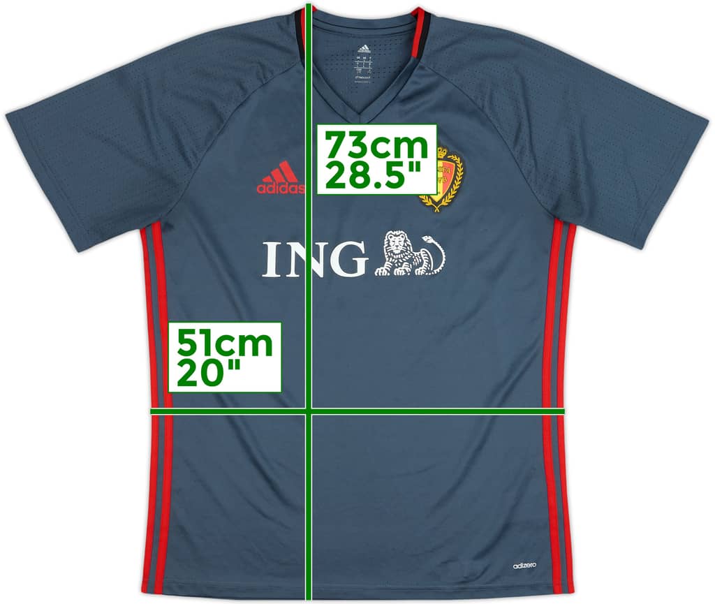 2016-17 Belgium adizero Training Shirt - 9/10 - (L)