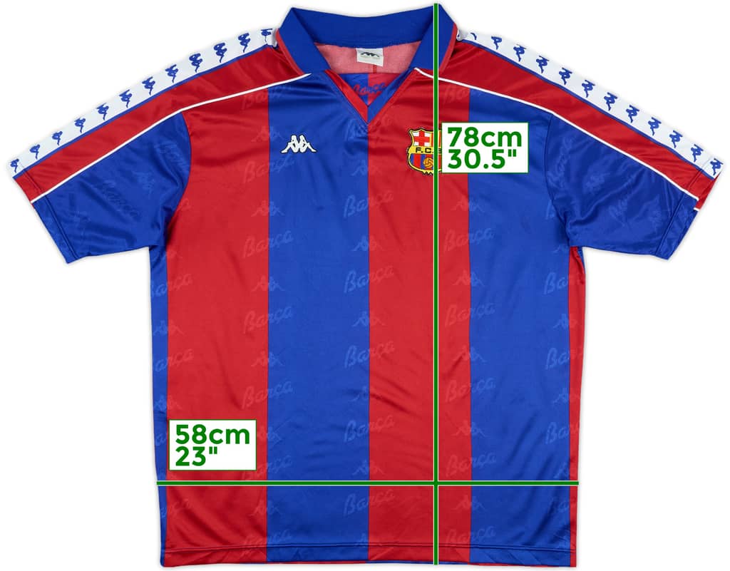 1992-95 Barcelona Home Shirt - 8/10 - (XL)