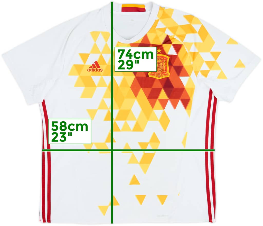 2016-17 Spain Away Shirt - 5/10 - (XL)