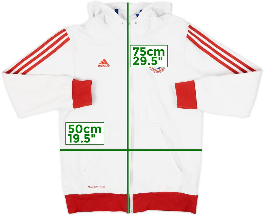 2014-15 Bayern Munich adidas Hooded Sweat Top - 5/10 - (M)