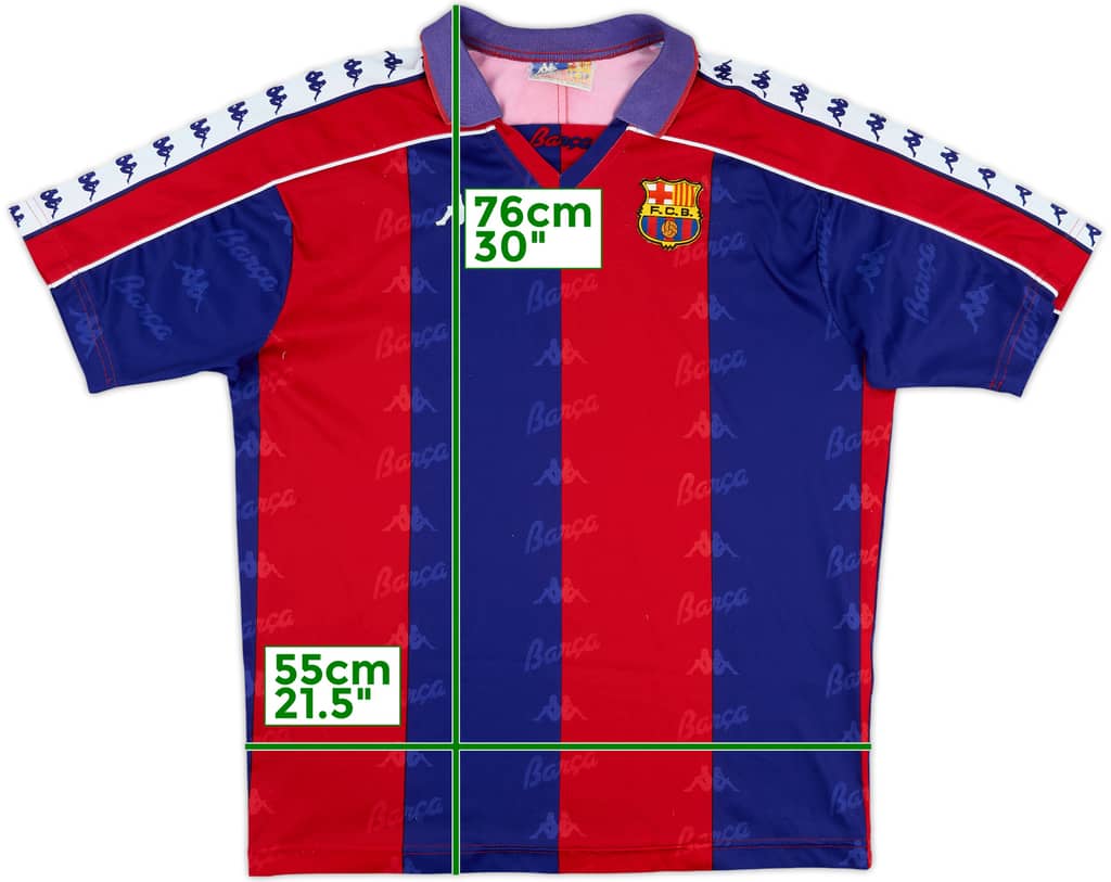 1992-95 Barcelona Home Shirt - 8/10 - (L)