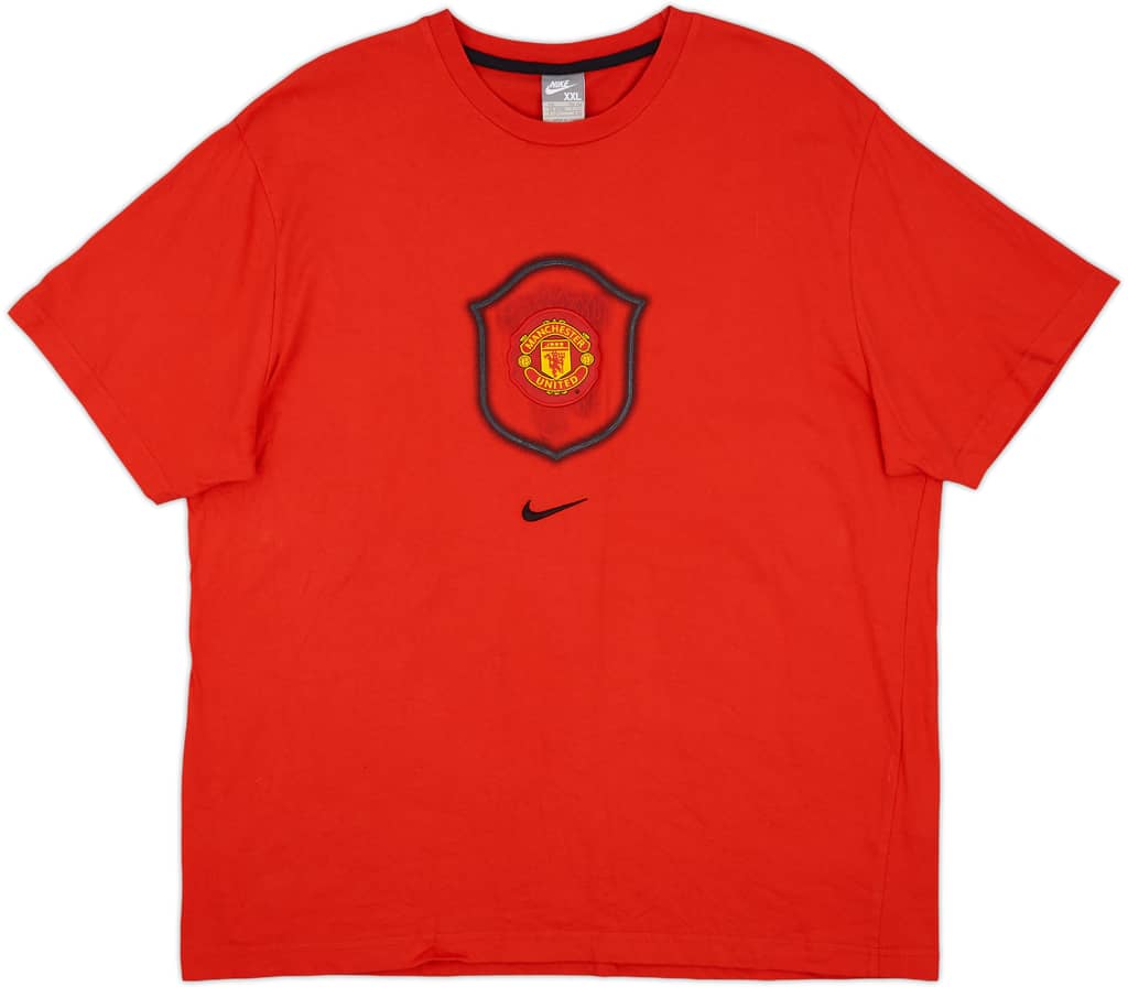 2007-08 Manchester United Nike Cotton Tee - 8/10 - (XXL)