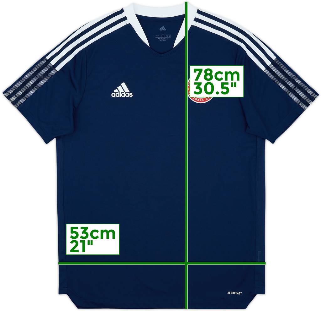 2021-22 Accrington Stanley adidas Training Shirt - 9/10 - (L)