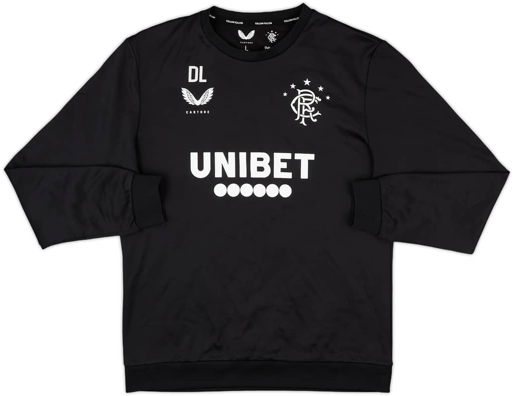2020-21 Rangers Staff Issue Castore Sweat Top 'DL' - 10/10 - (L)