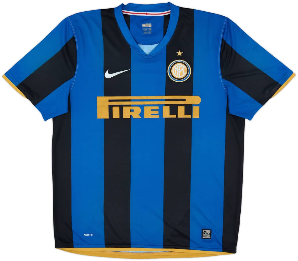 2008-09 Inter Milan Home Shirt - 8/10 - (L)