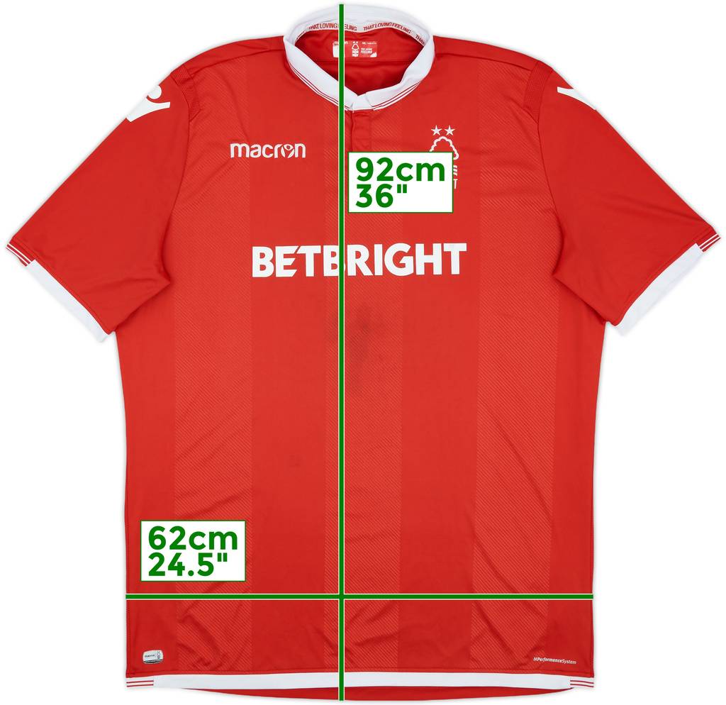 2018-19 Nottingham Forest Home Shirt - 7/10 - (5XL)