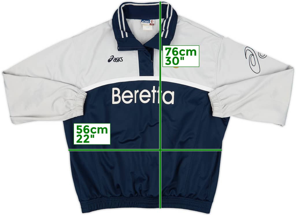 2002-03 Torino Asics 1/4 Zip Drill Top - 8/10 - (XL)