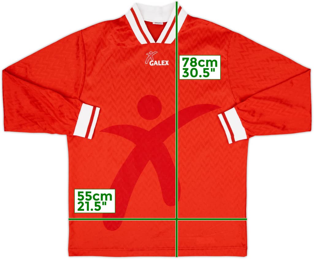 1990s Galex Template L/S Shirt - 9/10 - (L)