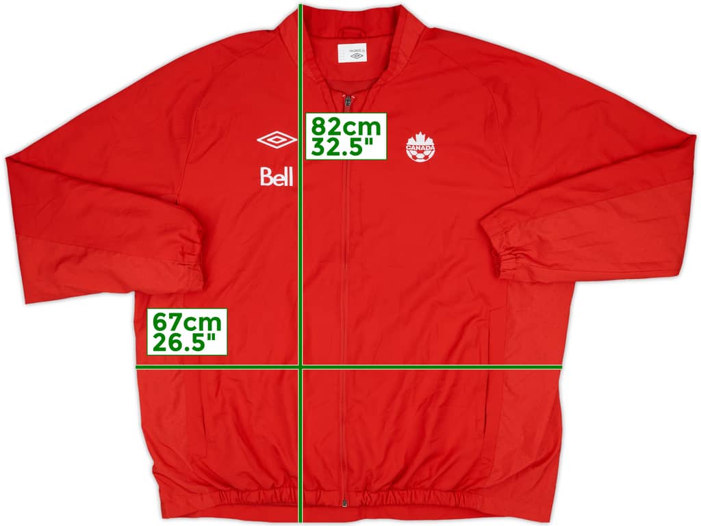 2012-13 Canada Umbro Track Jacket - 8/10 - (XXL)