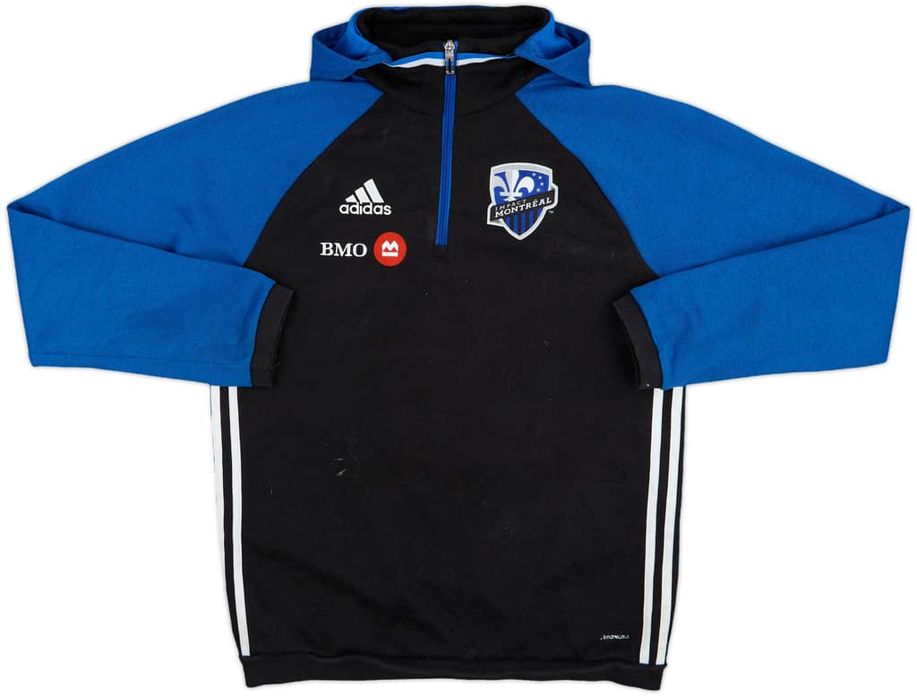 2015-16 Montreal Impact adidas 1/4 Zip Hooded Top - 5/10 - (M)