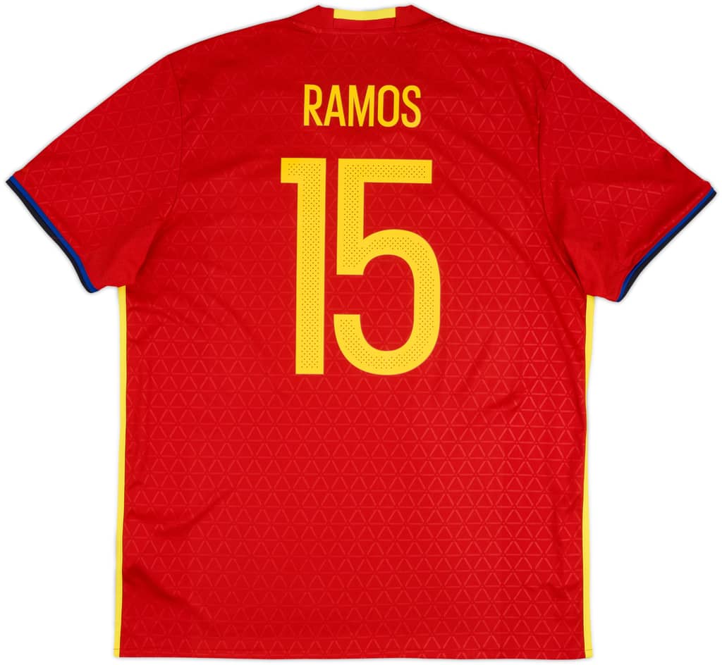 2016-17 Spain Home Shirt Ramos #15 - 8/10 - (S)