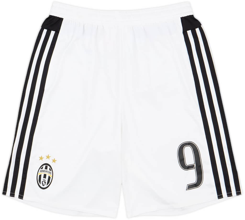 2015-16 Juventus Home Shorts #9 - 7/10 - (L.Boys)