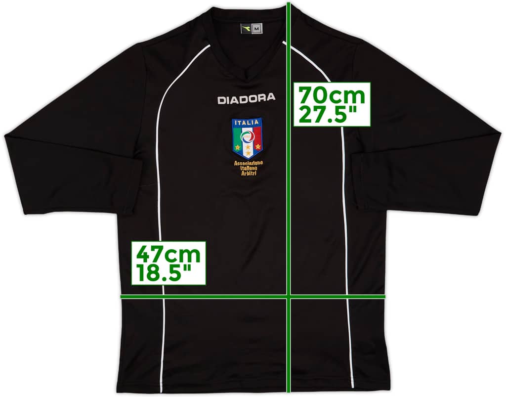 2000s Italy Diadora Referee L/S Shirt - 9/10 - (M)
