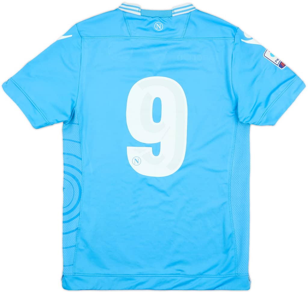 2013-14 Napoli Match Issue Home Shirt #9