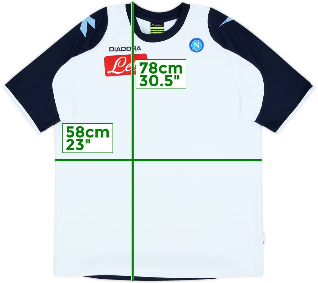 2008-09 Napoli Diadora Training Shirt - 8/10 - (L)
