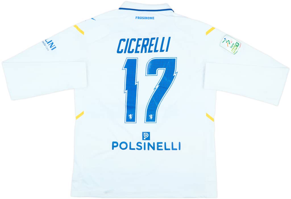 2021-22 Frosinone Match Issue Away L/S Shirt Cicerelli #17
