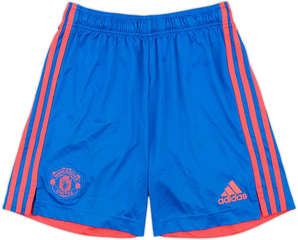 2021-22 Manchester United adidas Training Shorts - 9/10 - (S)