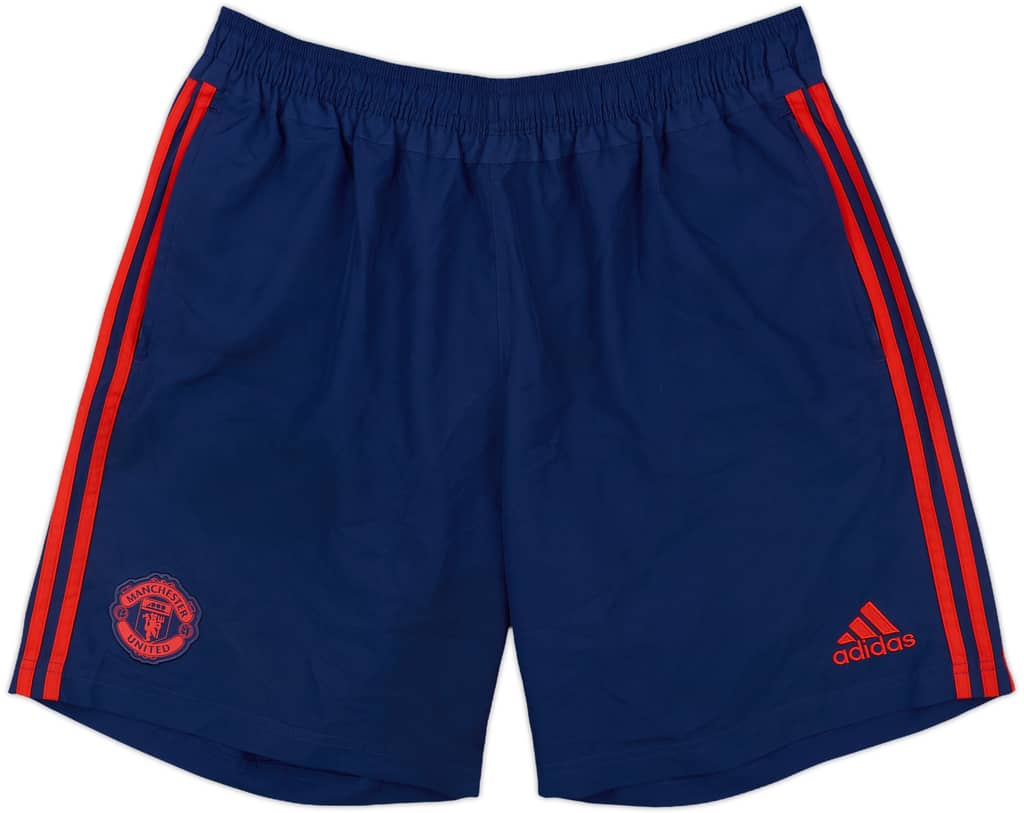 2015-16 Manchester United adidas Training Shorts - 10/10 - (XL)