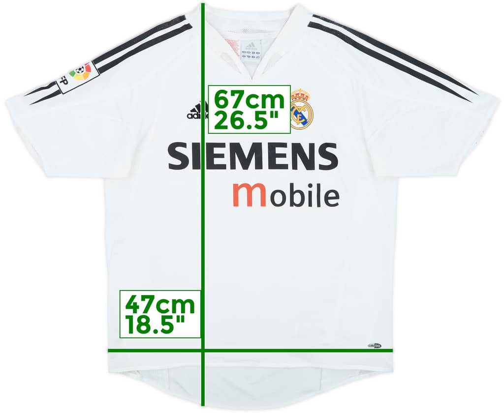 2004-05 Real Madrid Home Shirt - 5/10 - (XL.Boys)