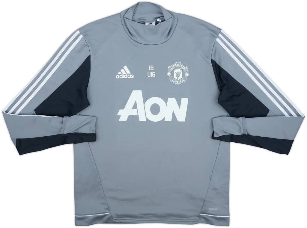 2017-18 Manchester United adidas Youth Issue Drill Top #16 - 7/10 - (M)