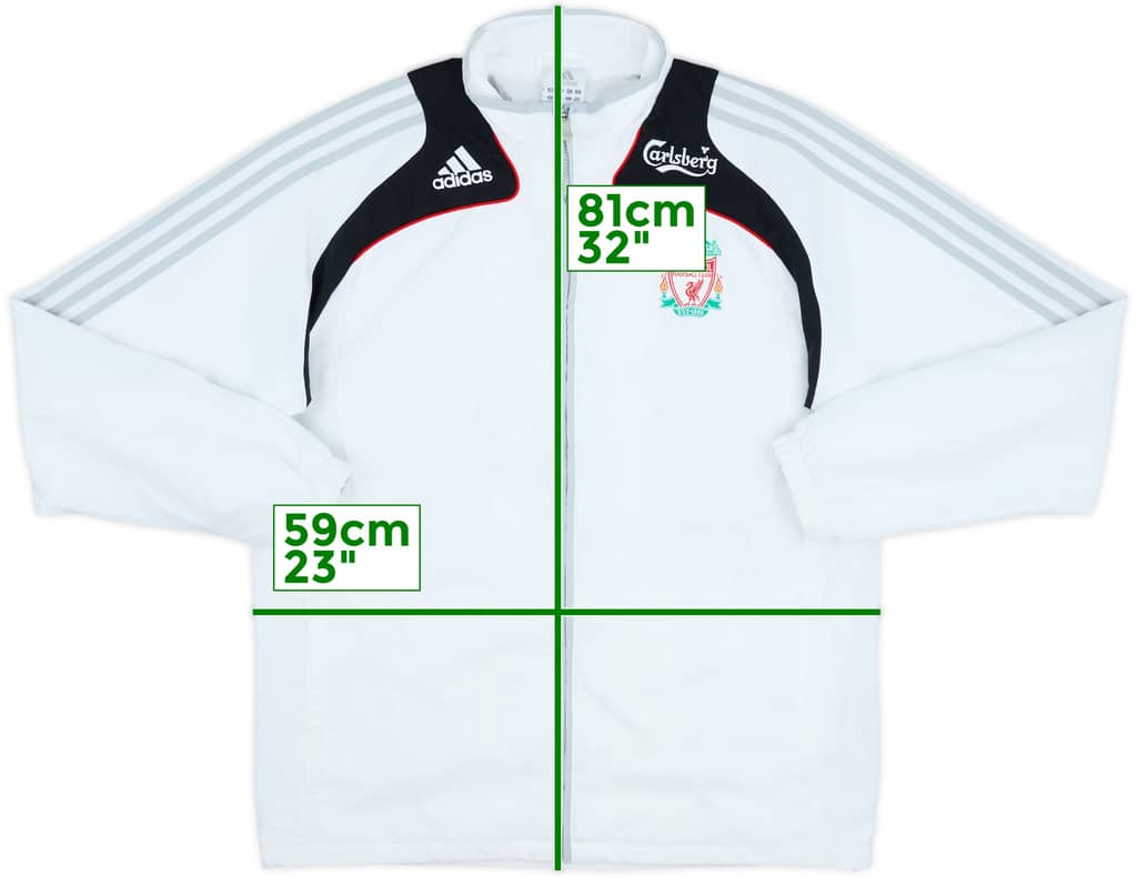 2008-09 Liverpool adidas Track Jacket - 8/10 - (L)