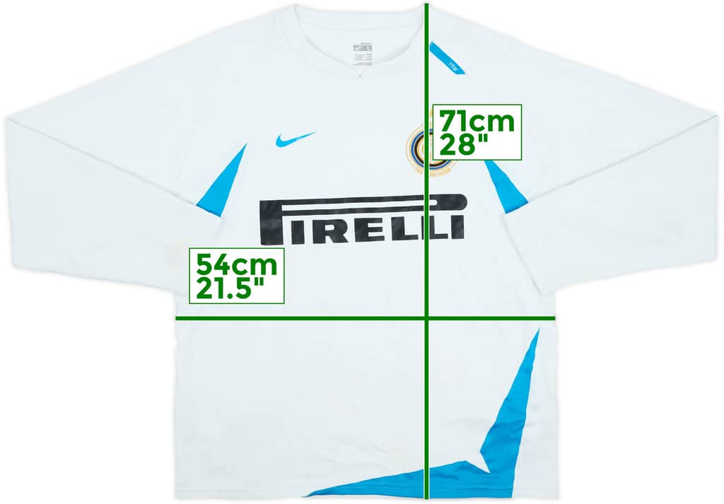 2007-08 Inter Milan Nike Sweat Top - 6/10 - (L)