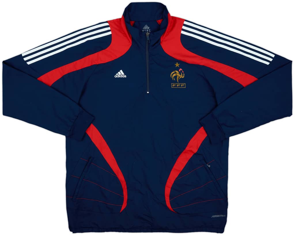 2007-08 France Player Issue adidas Formotion 1/4 Zip Drill Top - 8/10 - (L)