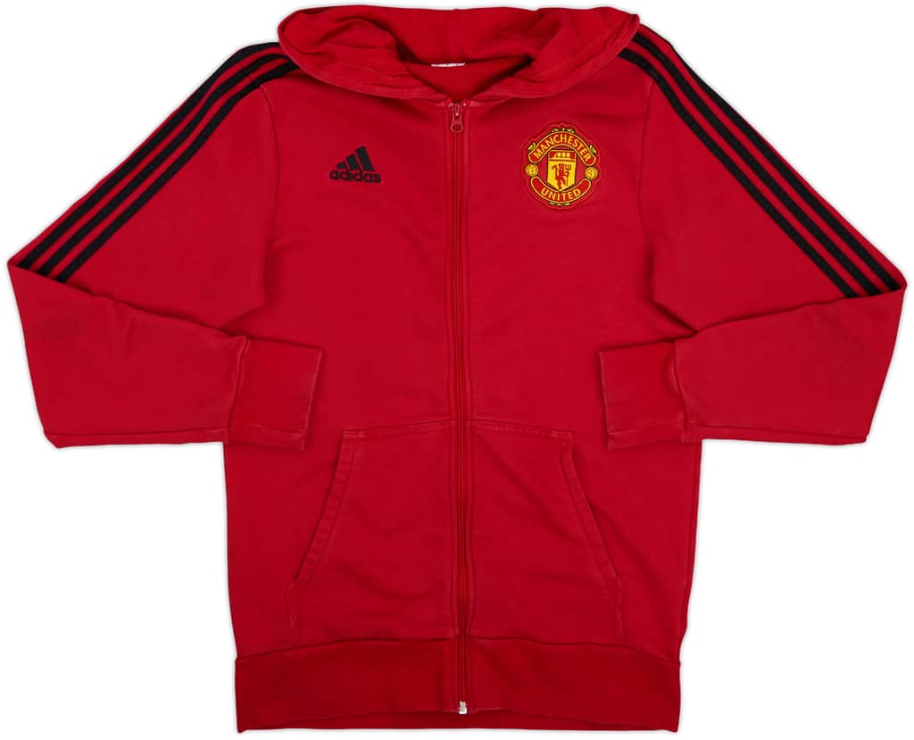 2019-20 Manchester United adidas Hooded Track Jacket - 8/10 - (M)