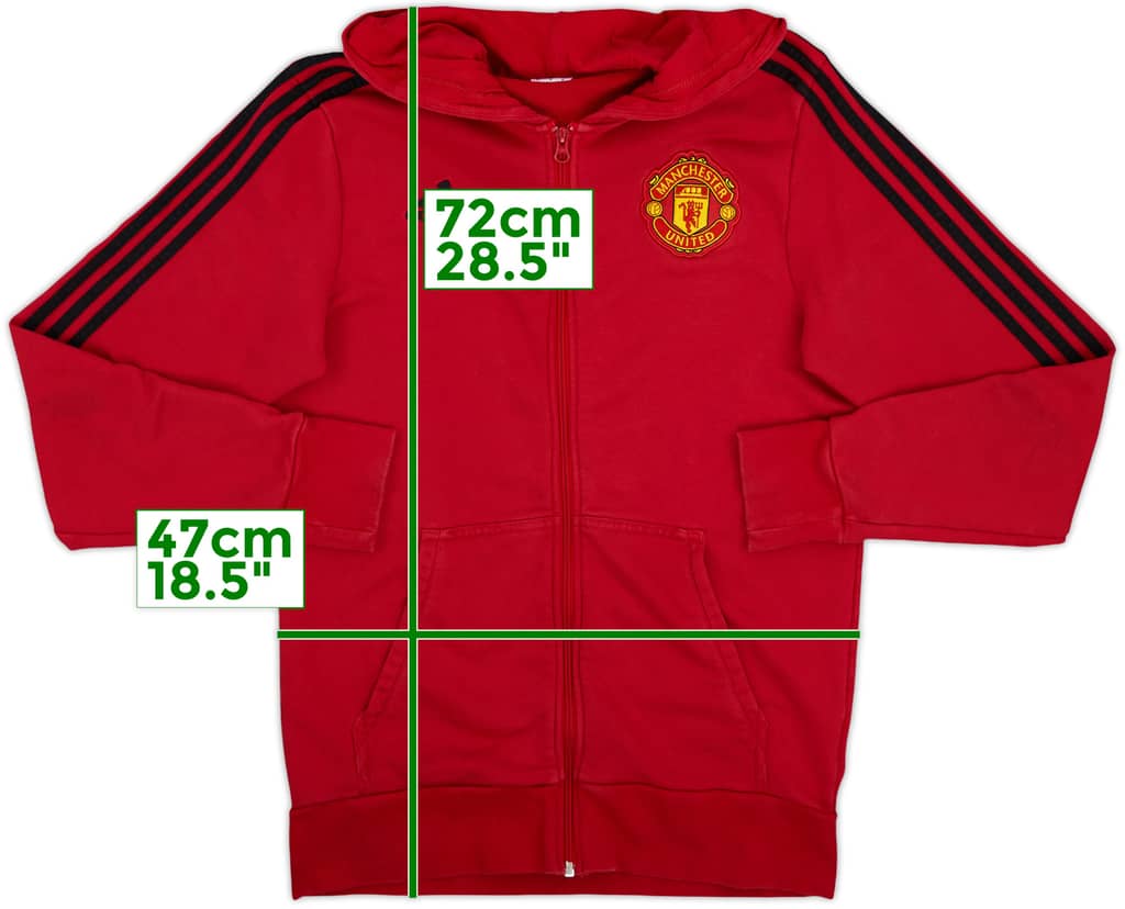 2019-20 Manchester United adidas Hooded Track Jacket - 8/10 - (M)