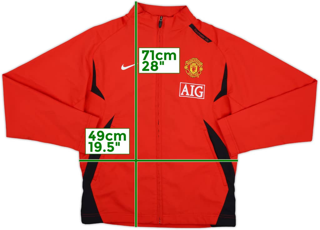 2007-08 Manchester United Nike Track Jacket - 8/10 - (S)