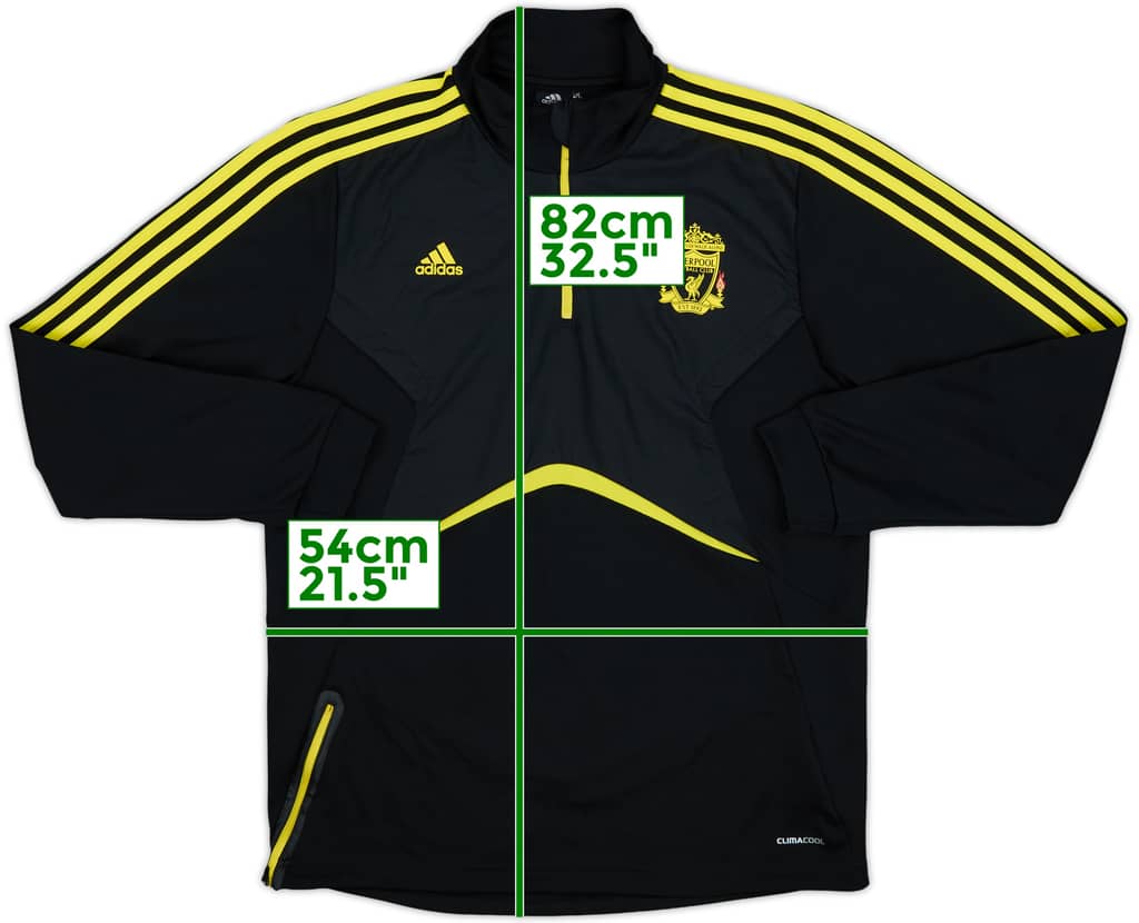 2010-11 Liverpool adidas 1/4 Zip Drill Top - 9/10 - (XL)