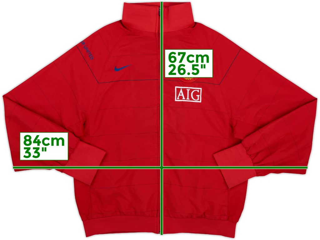2008-09 Manchester United Nike Track Jacket - 7/10 - (S)